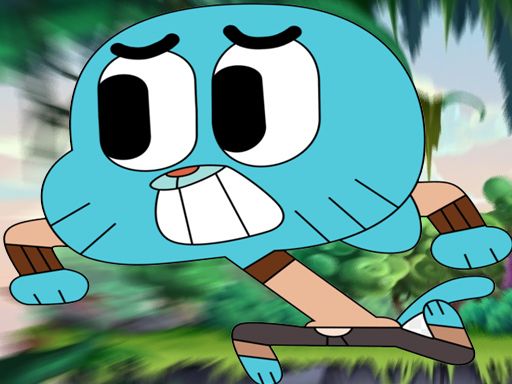 Gumball Jump adventure - browser game screenshot