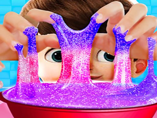 Rainbow Glitter Slime - browser game screenshot