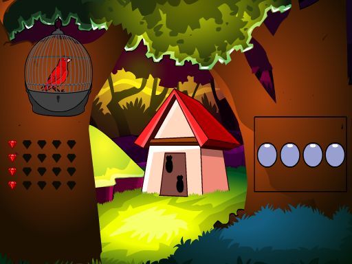 Cute Red Bird Escape Cute Red Bird Escape - browser game screenshot