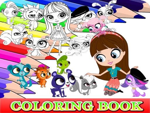 Coloring Book for Littlest Pet Shop Coloring Book for Littlest Pet Shop - browser game screenshot