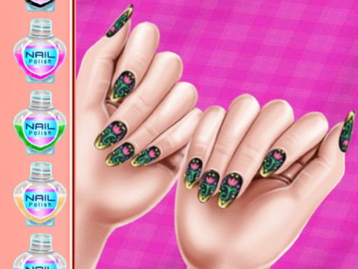 Royal Theme Nail Art DIY - browser game screenshot
