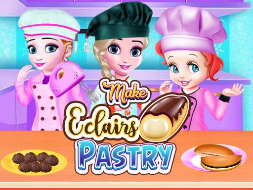 Make Eclairs Pastry - browser game screenshot