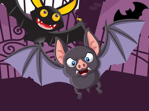 Scary Midnight Hidden Bats - browser game screenshot