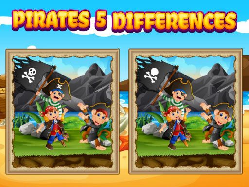 Pirates 5 Differences Pirates 5 Differences - browser game screenshot