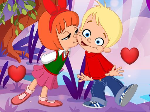 Valentines Day Hidden Hearts - browser game screenshot