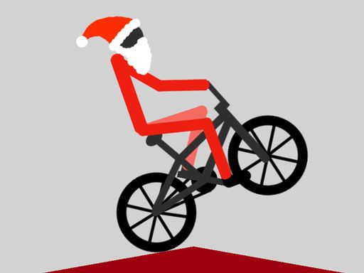 XMAS Wheelie - browser game screenshot