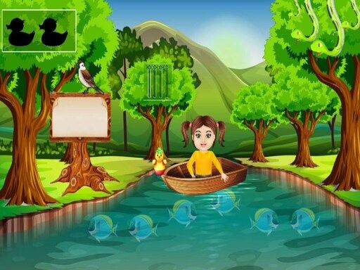 Boat Girl Escape 2 - browser game screenshot