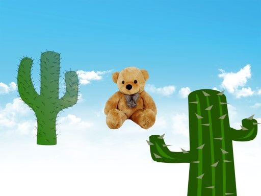 Fall cactus Season 1 teddy - browser game screenshot