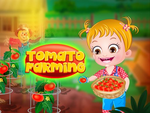 Baby Hazel Tomato Farming - browser game screenshot