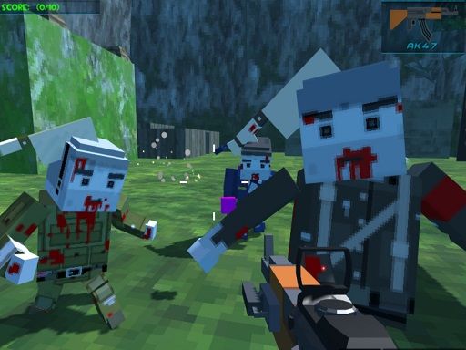 GunShoot Gang blocky combat - browser game screenshot