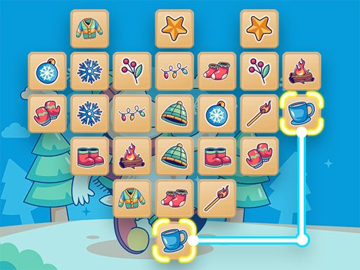 Winter Mahjong - browser game screenshot