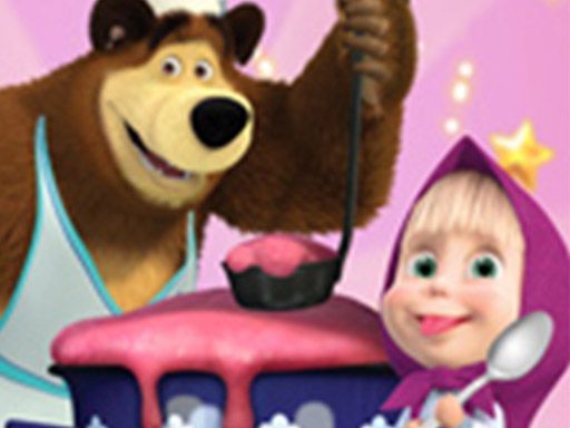 Masha And Bear Cooking Dash - browser game screenshot