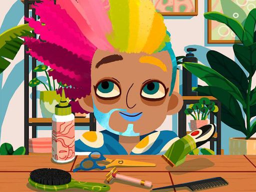 Hair Salon - browser game screenshot