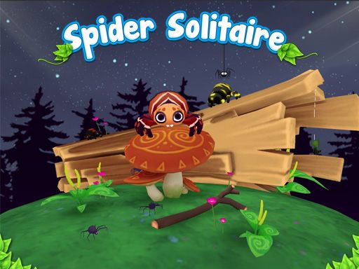Spider Solitaire 3D - browser game screenshot