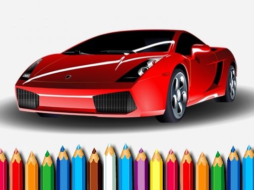 Racing Cars Coloring - browser game screenshot