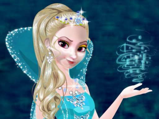 Frozen Elsa Dressup - browser game screenshot