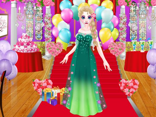 Ice Princess is preparing for spring ball - browser game screenshot