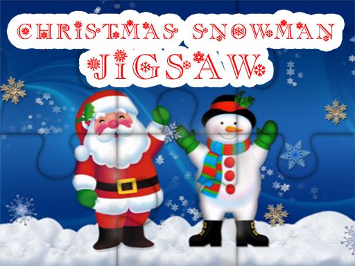 Christmas Snowman Jigsaw Puzzle - browser game screenshot