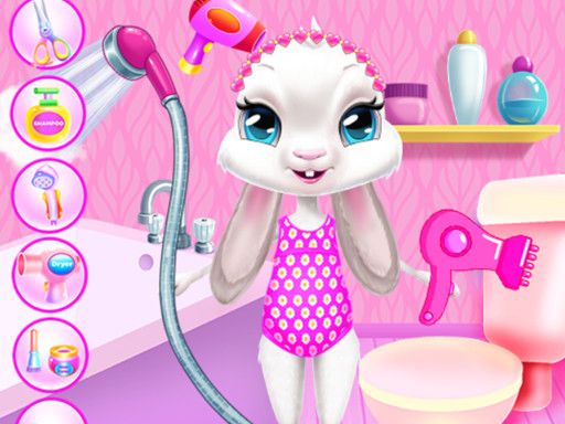 Daisy Bunny Caring Game - browser game screenshot