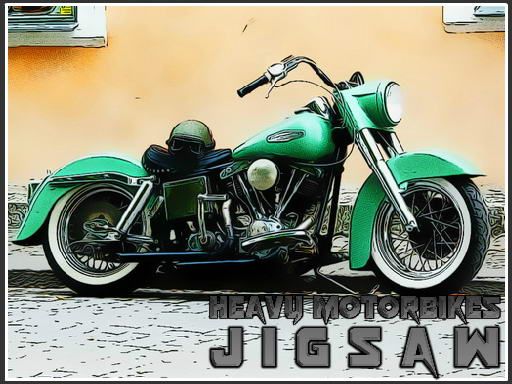 Heavy Motorbikes Jigsaw Heavy Motorbikes Jigsaw - browser game screenshot