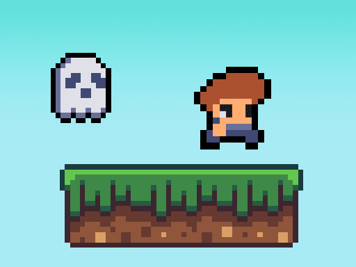 Steve on the platform - browser game screenshot