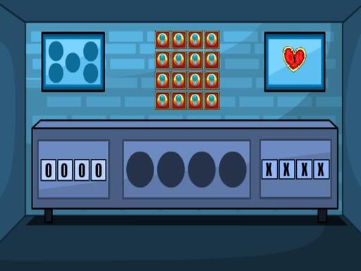 Old Blue House Escape - browser game screenshot