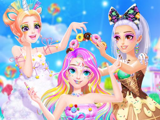 Princess Candy Makeup - browser game screenshot
