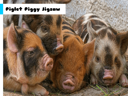 Piglet Piggy Jigsaw Piglet Piggy Jigsaw - browser game screenshot