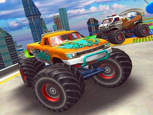 Crazy Monster Jam Truck Race Game 3D - browser game screenshot