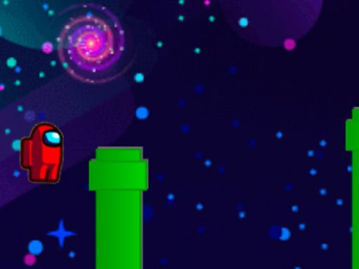 Flappy Among Us - browser game screenshot