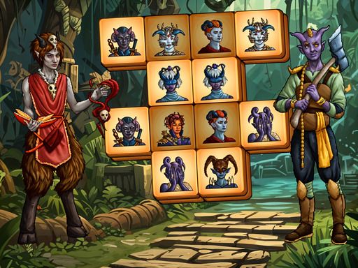 Demonic Mahjong - browser game screenshot