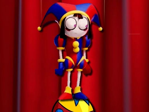 Pomni Circus Ball Rush - browser game screenshot