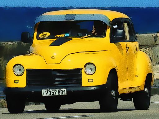 Cuban Taxi Vehicles - browser game screenshot