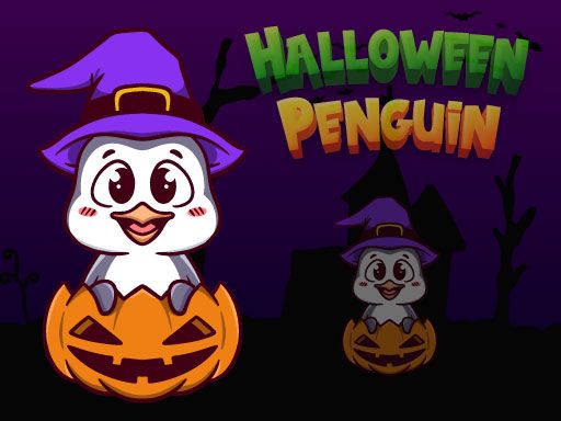 Halloween Penguin - browser game screenshot