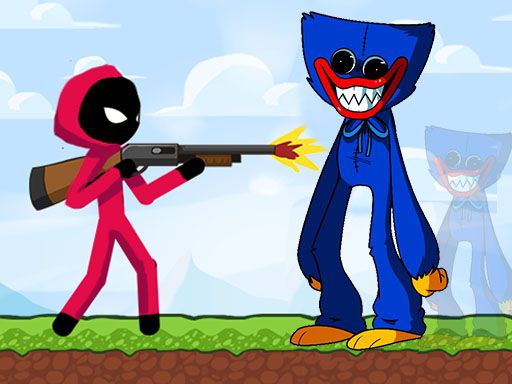 Stickman vs Poppy Army - browser game screenshot