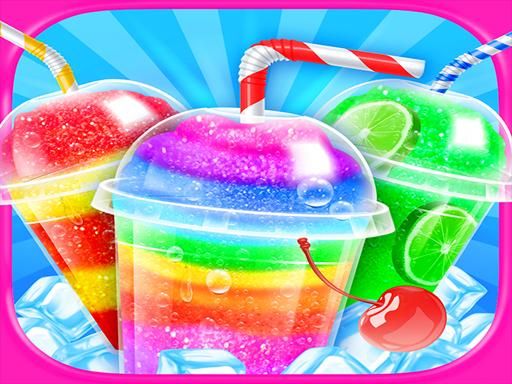 Rainbow Frozen Slushy Truck: Ice Candy Slush Maker - browser game screenshot