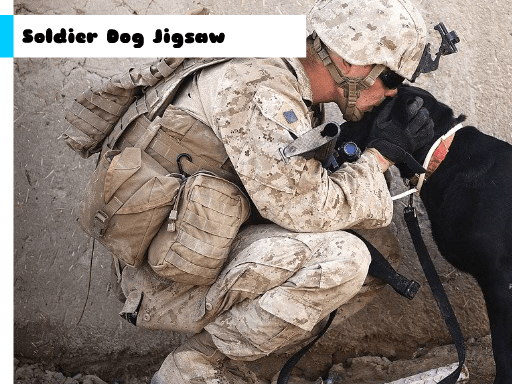 Soldier Dog Jigsaw - browser game screenshot