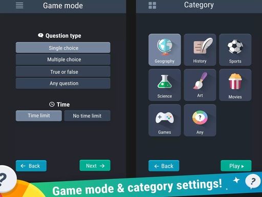 Trivia Quizzes - browser game screenshot