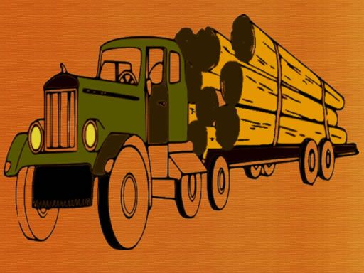 Logging Trucks Coloring Logging Trucks Coloring - browser game screenshot