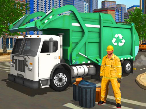 City Cleaner 3D Tractor Simulator - browser game screenshot
