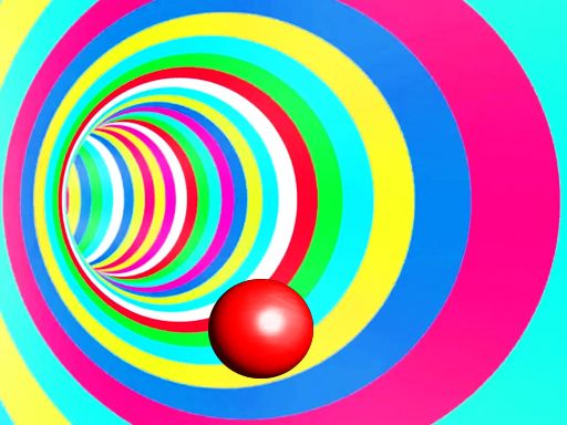 Color Tunnel Ball - browser game screenshot