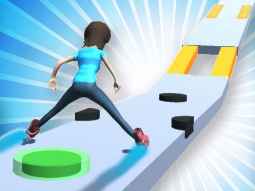 Roller Skating Run - browser game screenshot