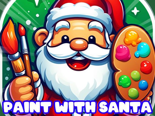 Paint with Santa - browser game screenshot