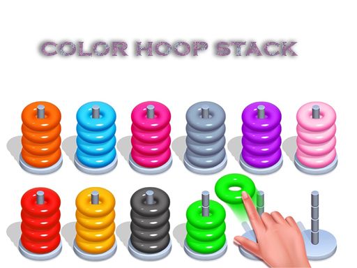Color Hoop Stack - Sort Puzzle Color Hoop Stack - Sort Puzzle - browser game screenshot