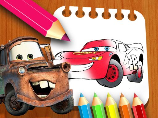 Cars Coloring Book - browser game screenshot