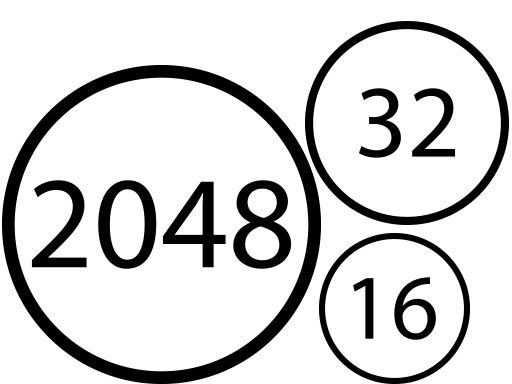 Merge Numbers 2048 - browser game screenshot