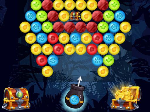 Bubble Shooter Golden Chests - browser game screenshot
