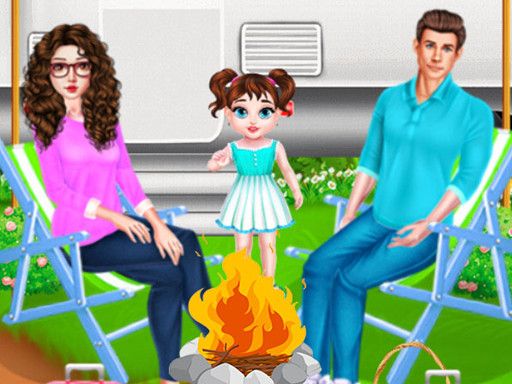 Baby Taylor Family Camping - browser game screenshot