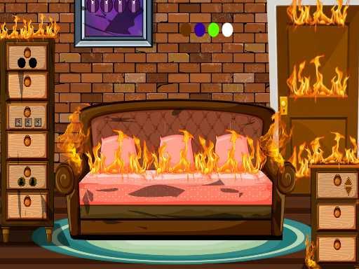 Fired House Escape - browser game screenshot
