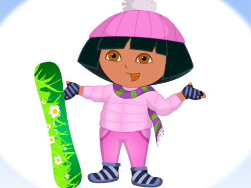 Dora Ski Dress up - browser game screenshot